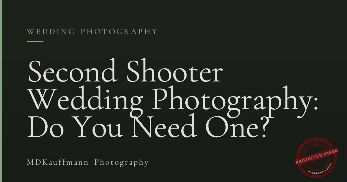 Second Shooter Wedding Photography: Do You Need One? 1 Second Shooter Wedding Photography: Do You Need One?