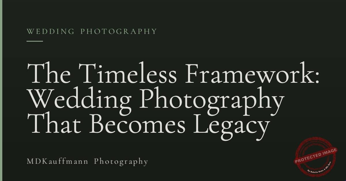 The Timeless Framework: Wedding Photography That Becomes Legacy