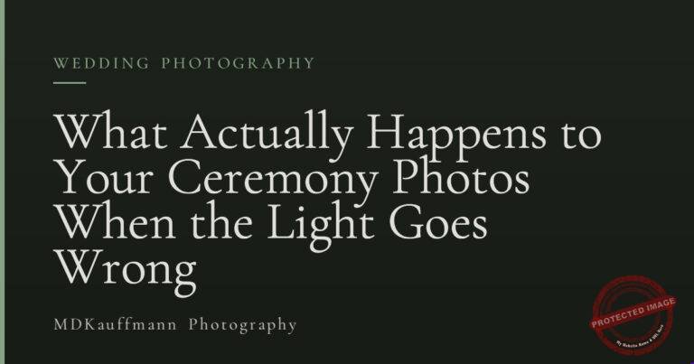 What Actually Happens to Your Ceremony Photos When the Light Goes Wrong