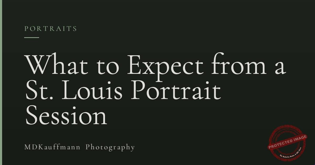 What to Expect from a St. Louis Portrait Session